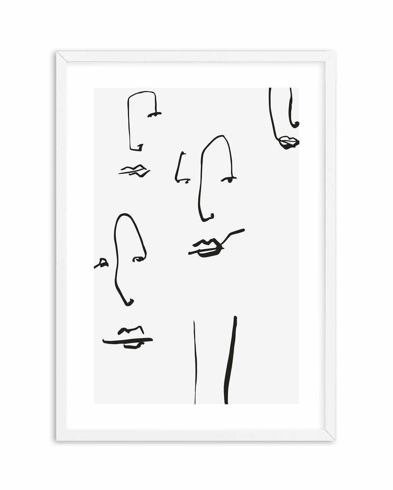 Their Faces I Art Print-PRINT-Olive et Oriel-Olive et Oriel-A4 | 8.3" x 11.7" | 21 x 29.7cm-White-With White Border-Buy-Australian-Art-Prints-Online-with-Olive-et-Oriel-Your-Artwork-Specialists-Austrailia-Decorate-With-Coastal-Photo-Wall-Art-Prints-From-Our-Beach-House-Artwork-Collection-Fine-Poster-and-Framed-Artwork