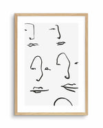 Their Faces II Art Print-PRINT-Olive et Oriel-Olive et Oriel-A4 | 8.3" x 11.7" | 21 x 29.7cm-Oak-With White Border-Buy-Australian-Art-Prints-Online-with-Olive-et-Oriel-Your-Artwork-Specialists-Austrailia-Decorate-With-Coastal-Photo-Wall-Art-Prints-From-Our-Beach-House-Artwork-Collection-Fine-Poster-and-Framed-Artwork