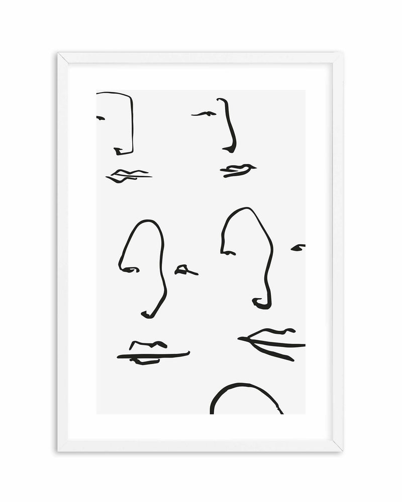 Their Faces II Art Print-PRINT-Olive et Oriel-Olive et Oriel-A4 | 8.3" x 11.7" | 21 x 29.7cm-White-With White Border-Buy-Australian-Art-Prints-Online-with-Olive-et-Oriel-Your-Artwork-Specialists-Austrailia-Decorate-With-Coastal-Photo-Wall-Art-Prints-From-Our-Beach-House-Artwork-Collection-Fine-Poster-and-Framed-Artwork