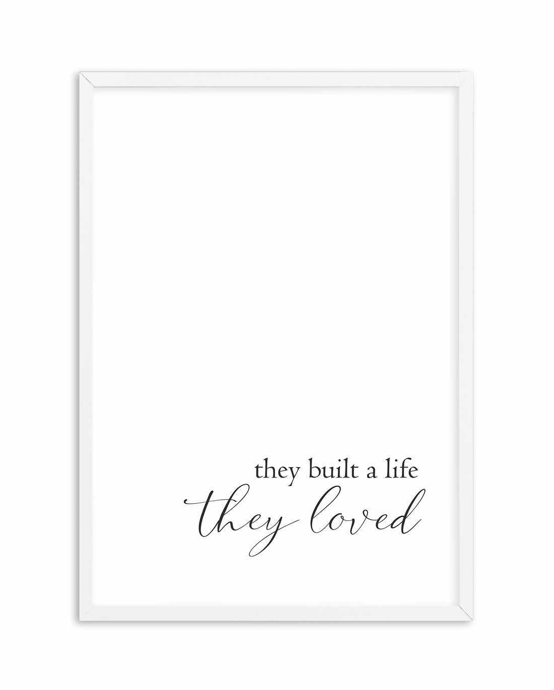 They Built A Life They Loved Art Print-PRINT-Olive et Oriel-Olive et Oriel-A5 | 5.8" x 8.3" | 14.8 x 21cm-White-With White Border-Buy-Australian-Art-Prints-Online-with-Olive-et-Oriel-Your-Artwork-Specialists-Austrailia-Decorate-With-Coastal-Photo-Wall-Art-Prints-From-Our-Beach-House-Artwork-Collection-Fine-Poster-and-Framed-Artwork