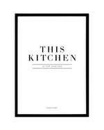 This Kitchen Is For Dancing Art Print-PRINT-Olive et Oriel-Olive et Oriel-A4 | 8.3" x 11.7" | 21 x 29.7cm-Black-With White Border-Buy-Australian-Art-Prints-Online-with-Olive-et-Oriel-Your-Artwork-Specialists-Austrailia-Decorate-With-Coastal-Photo-Wall-Art-Prints-From-Our-Beach-House-Artwork-Collection-Fine-Poster-and-Framed-Artwork