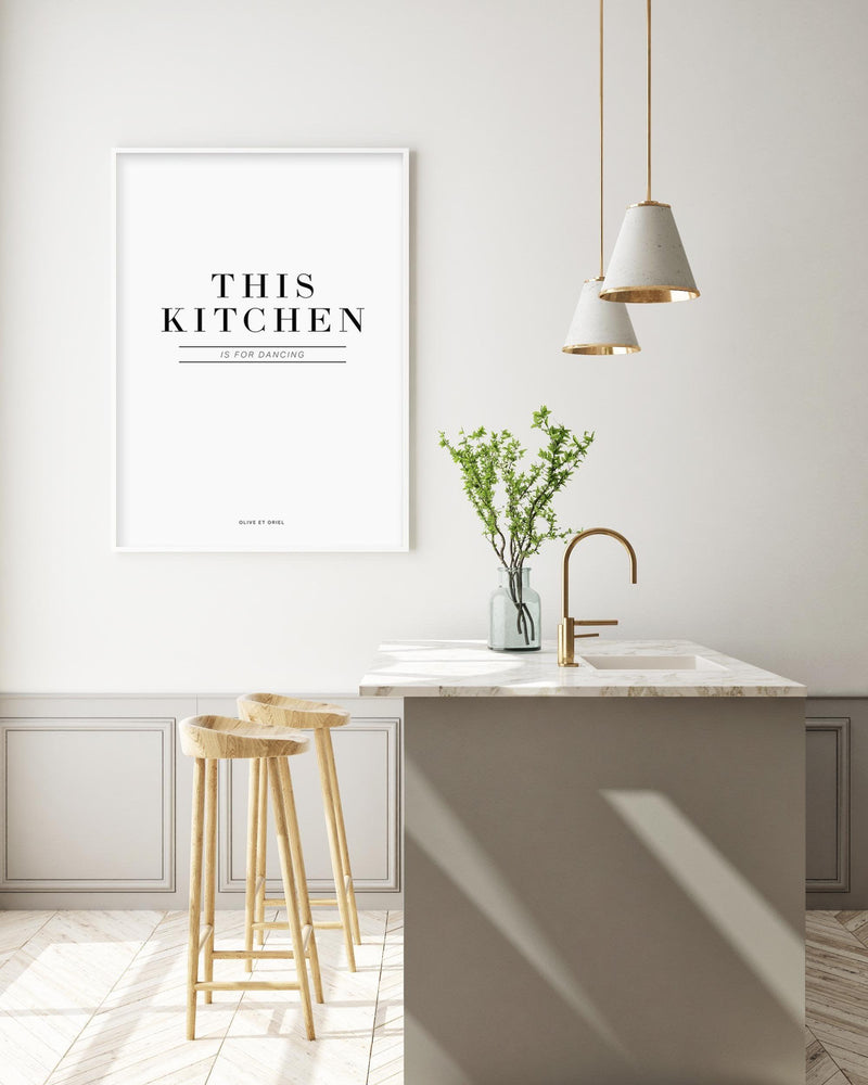 This Kitchen Is For Dancing Art Print-PRINT-Olive et Oriel-Olive et Oriel-Buy-Australian-Art-Prints-Online-with-Olive-et-Oriel-Your-Artwork-Specialists-Austrailia-Decorate-With-Coastal-Photo-Wall-Art-Prints-From-Our-Beach-House-Artwork-Collection-Fine-Poster-and-Framed-Artwork