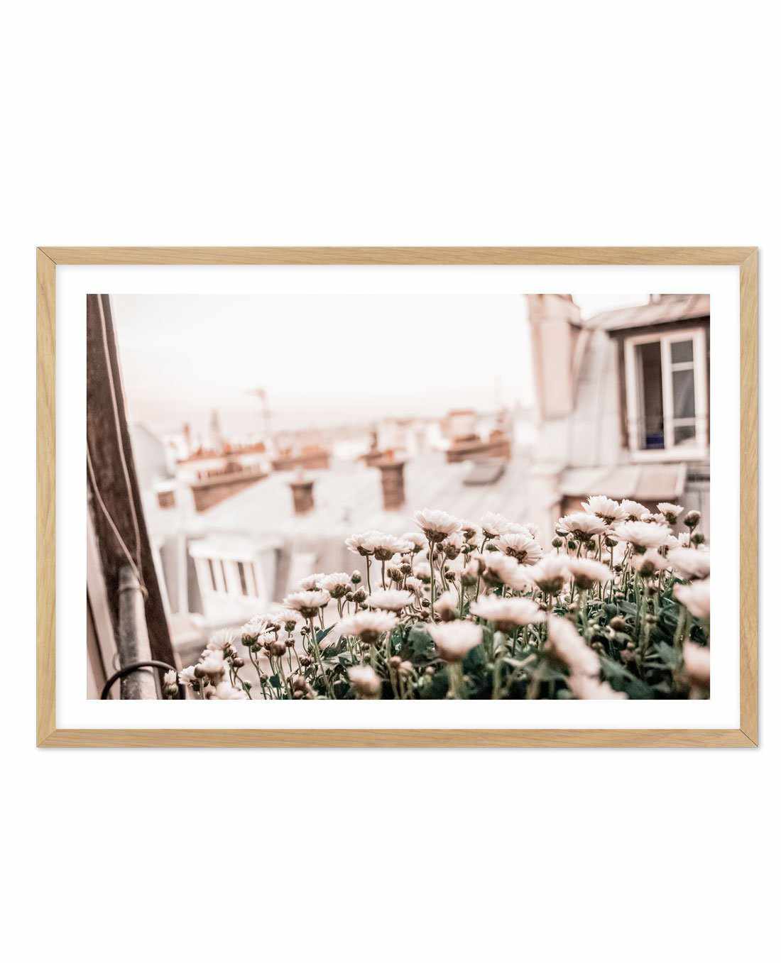 Through Parisian Windows Art Print-PRINT-Olive et Oriel-Olive et Oriel-A5 | 5.8" x 8.3" | 14.8 x 21cm-Oak-With White Border-Buy-Australian-Art-Prints-Online-with-Olive-et-Oriel-Your-Artwork-Specialists-Austrailia-Decorate-With-Coastal-Photo-Wall-Art-Prints-From-Our-Beach-House-Artwork-Collection-Fine-Poster-and-Framed-Artwork