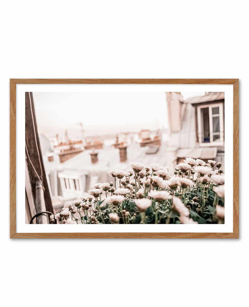 Through Parisian Windows Art Print-PRINT-Olive et Oriel-Olive et Oriel-50x70 cm | 19.6" x 27.5"-Walnut-With White Border-Buy-Australian-Art-Prints-Online-with-Olive-et-Oriel-Your-Artwork-Specialists-Austrailia-Decorate-With-Coastal-Photo-Wall-Art-Prints-From-Our-Beach-House-Artwork-Collection-Fine-Poster-and-Framed-Artwork