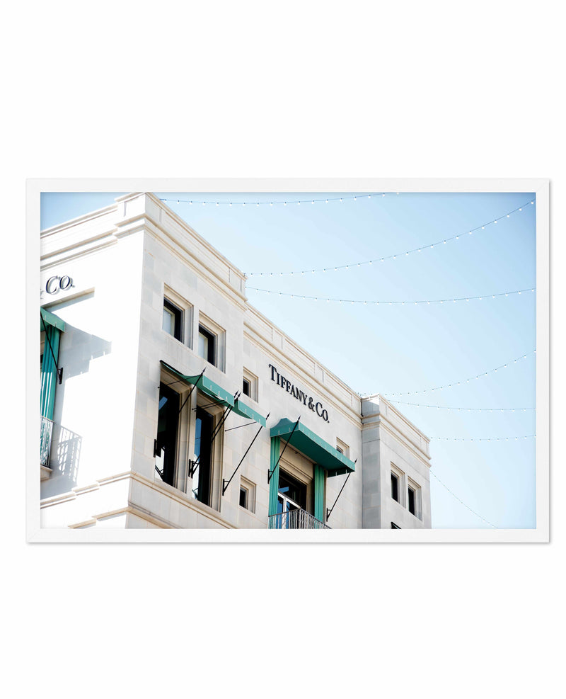 Tiffany & Co | Rodeo Drive | LS Art Print-PRINT-Olive et Oriel-Olive et Oriel-A4 | 8.3" x 11.7" | 21 x 29.7cm-White-With White Border-Buy-Australian-Art-Prints-Online-with-Olive-et-Oriel-Your-Artwork-Specialists-Austrailia-Decorate-With-Coastal-Photo-Wall-Art-Prints-From-Our-Beach-House-Artwork-Collection-Fine-Poster-and-Framed-Artwork