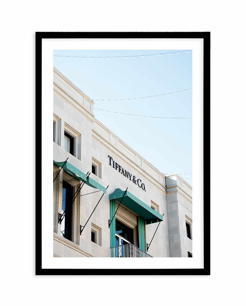 Tiffany & Co | Rodeo Drive | PT Art Print-PRINT-Olive et Oriel-Olive et Oriel-A4 | 8.3" x 11.7" | 21 x 29.7cm-Black-With White Border-Buy-Australian-Art-Prints-Online-with-Olive-et-Oriel-Your-Artwork-Specialists-Austrailia-Decorate-With-Coastal-Photo-Wall-Art-Prints-From-Our-Beach-House-Artwork-Collection-Fine-Poster-and-Framed-Artwork