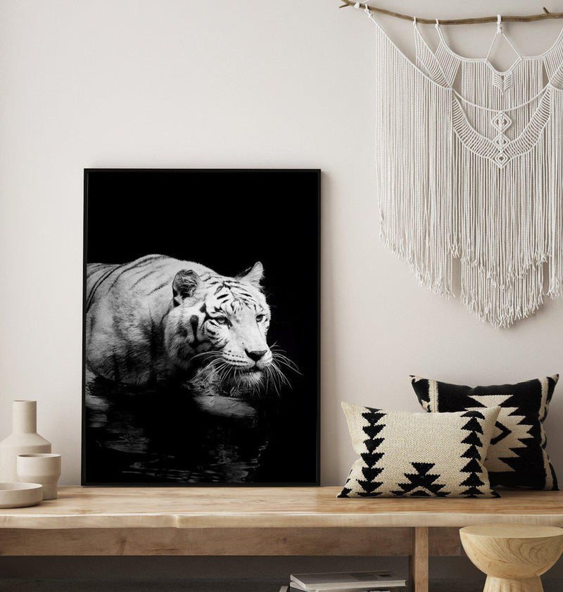 Tigre De Nuit | PT Art Print-PRINT-Olive et Oriel-Olive et Oriel-Buy-Australian-Art-Prints-Online-with-Olive-et-Oriel-Your-Artwork-Specialists-Austrailia-Decorate-With-Coastal-Photo-Wall-Art-Prints-From-Our-Beach-House-Artwork-Collection-Fine-Poster-and-Framed-Artwork