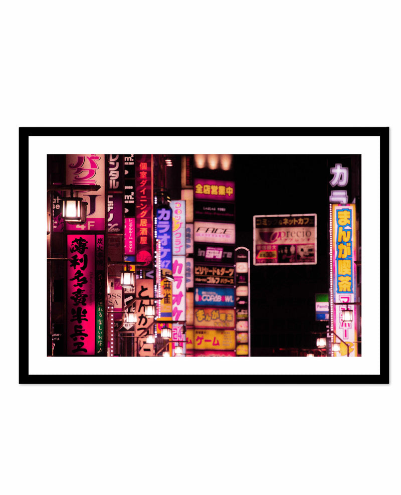 Tokyo Red Light District II Art Print-PRINT-Olive et Oriel-Olive et Oriel-A4 | 8.3" x 11.7" | 21 x 29.7cm-Black-With White Border-Buy-Australian-Art-Prints-Online-with-Olive-et-Oriel-Your-Artwork-Specialists-Austrailia-Decorate-With-Coastal-Photo-Wall-Art-Prints-From-Our-Beach-House-Artwork-Collection-Fine-Poster-and-Framed-Artwork