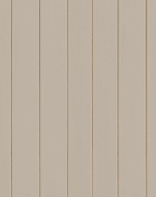 Tongue & Groove Wood Panel Wallpaper | Pebble - Olive et Oriel