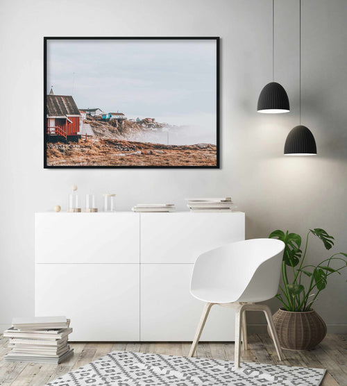 Town By The Sea Art Print-PRINT-Olive et Oriel-Olive et Oriel-Buy-Australian-Art-Prints-Online-with-Olive-et-Oriel-Your-Artwork-Specialists-Austrailia-Decorate-With-Coastal-Photo-Wall-Art-Prints-From-Our-Beach-House-Artwork-Collection-Fine-Poster-and-Framed-Artwork