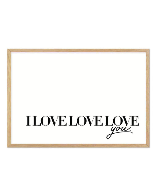 Triple the Love Art Print-PRINT-Olive et Oriel-Olive et Oriel-A5 | 5.8" x 8.3" | 14.8 x 21cm-Oak-With White Border-Buy-Australian-Art-Prints-Online-with-Olive-et-Oriel-Your-Artwork-Specialists-Austrailia-Decorate-With-Coastal-Photo-Wall-Art-Prints-From-Our-Beach-House-Artwork-Collection-Fine-Poster-and-Framed-Artwork