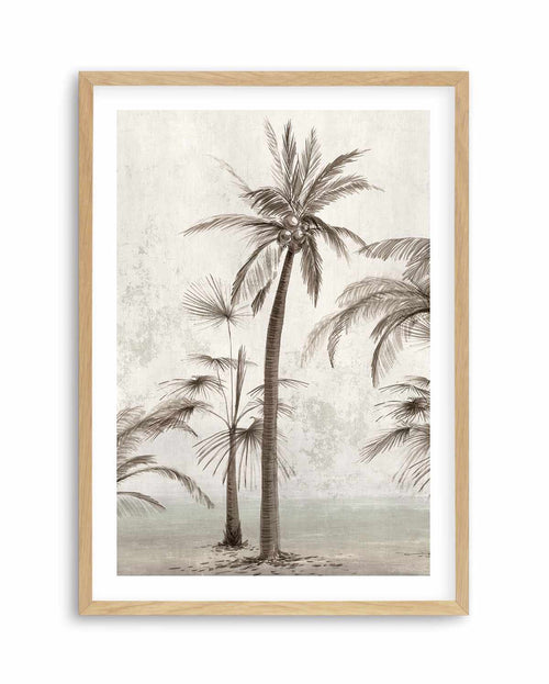 Tropic Palm II Art Print-PRINT-Olive et Oriel-PI Creative-A5 | 5.8" x 8.3" | 14.8 x 21cm-Oak-With White Border-Buy-Australian-Art-Prints-Online-with-Olive-et-Oriel-Your-Artwork-Specialists-Austrailia-Decorate-With-Coastal-Photo-Wall-Art-Prints-From-Our-Beach-House-Artwork-Collection-Fine-Poster-and-Framed-Artwork