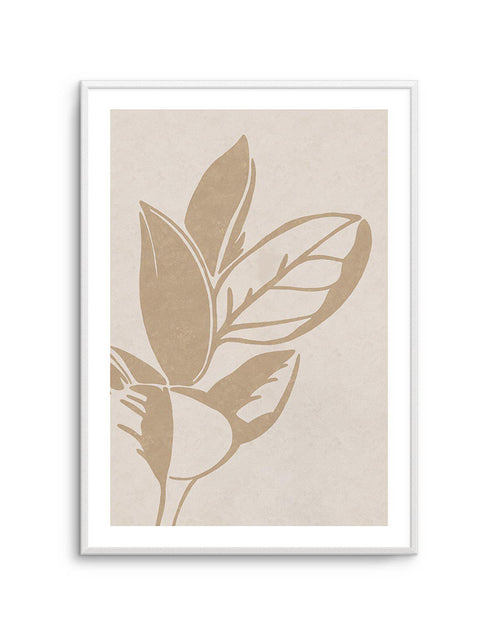 Tropic Palm in Beige Art Print-PRINT-Olive et Oriel-Olive et Oriel-A5 | 5.8" x 8.3" | 14.8 x 21cm-Unframed Art Print-With White Border-Buy-Australian-Art-Prints-Online-with-Olive-et-Oriel-Your-Artwork-Specialists-Austrailia-Decorate-With-Coastal-Photo-Wall-Art-Prints-From-Our-Beach-House-Artwork-Collection-Fine-Poster-and-Framed-Artwork