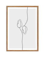Tulip I | Illustration Art Print-PRINT-Olive et Oriel-Olive et Oriel-50x70 cm | 19.6" x 27.5"-Walnut-With White Border-Buy-Australian-Art-Prints-Online-with-Olive-et-Oriel-Your-Artwork-Specialists-Austrailia-Decorate-With-Coastal-Photo-Wall-Art-Prints-From-Our-Beach-House-Artwork-Collection-Fine-Poster-and-Framed-Artwork