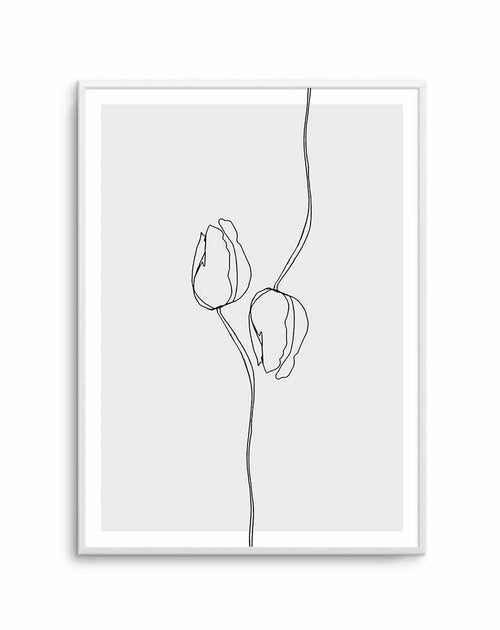 Tulip I | Illustration Art Print-PRINT-Olive et Oriel-Olive et Oriel-A5 | 5.8" x 8.3" | 14.8 x 21cm-Unframed Art Print-With White Border-Buy-Australian-Art-Prints-Online-with-Olive-et-Oriel-Your-Artwork-Specialists-Austrailia-Decorate-With-Coastal-Photo-Wall-Art-Prints-From-Our-Beach-House-Artwork-Collection-Fine-Poster-and-Framed-Artwork