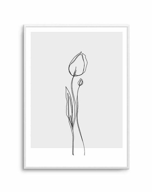 Tulip II | Illustration Art Print-PRINT-Olive et Oriel-Olive et Oriel-A5 | 5.8" x 8.3" | 14.8 x 21cm-Unframed Art Print-With White Border-Buy-Australian-Art-Prints-Online-with-Olive-et-Oriel-Your-Artwork-Specialists-Austrailia-Decorate-With-Coastal-Photo-Wall-Art-Prints-From-Our-Beach-House-Artwork-Collection-Fine-Poster-and-Framed-Artwork