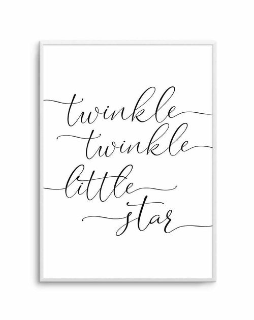 Twinkle Twinkle Little Star | 6 Colour Options Art Print-PRINT-Olive et Oriel-Olive et Oriel-A5 | 5.8" x 8.3" | 14.8 x 21cm-Unframed Art Print-With White Border-Buy-Australian-Art-Prints-Online-with-Olive-et-Oriel-Your-Artwork-Specialists-Austrailia-Decorate-With-Coastal-Photo-Wall-Art-Prints-From-Our-Beach-House-Artwork-Collection-Fine-Poster-and-Framed-Artwork