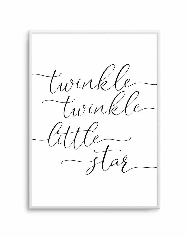 Twinkle Twinkle Little Star | 6 Colour Options Art Print-PRINT-Olive et Oriel-Olive et Oriel-A5 | 5.8" x 8.3" | 14.8 x 21cm-Unframed Art Print-With White Border-Buy-Australian-Art-Prints-Online-with-Olive-et-Oriel-Your-Artwork-Specialists-Austrailia-Decorate-With-Coastal-Photo-Wall-Art-Prints-From-Our-Beach-House-Artwork-Collection-Fine-Poster-and-Framed-Artwork