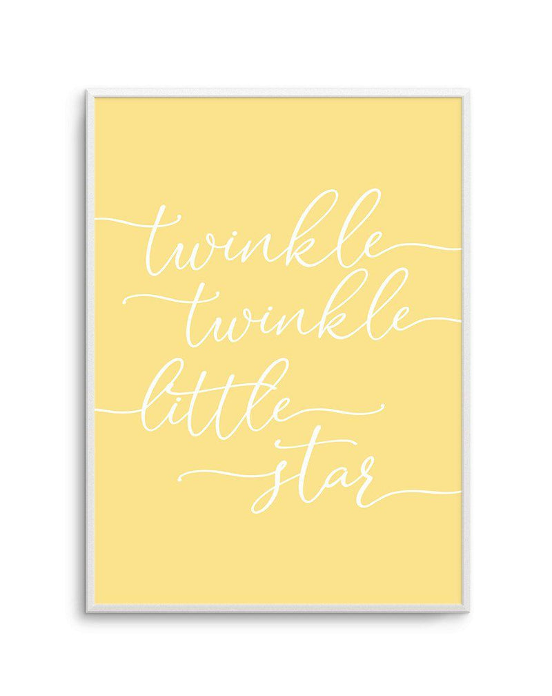 Twinkle Twinkle Little Star | 6 Colour Options Art Print-PRINT-Olive et Oriel-Olive et Oriel-50x70 cm | 19.6" x 27.5"-Walnut-With White Border-Buy-Australian-Art-Prints-Online-with-Olive-et-Oriel-Your-Artwork-Specialists-Austrailia-Decorate-With-Coastal-Photo-Wall-Art-Prints-From-Our-Beach-House-Artwork-Collection-Fine-Poster-and-Framed-Artwork