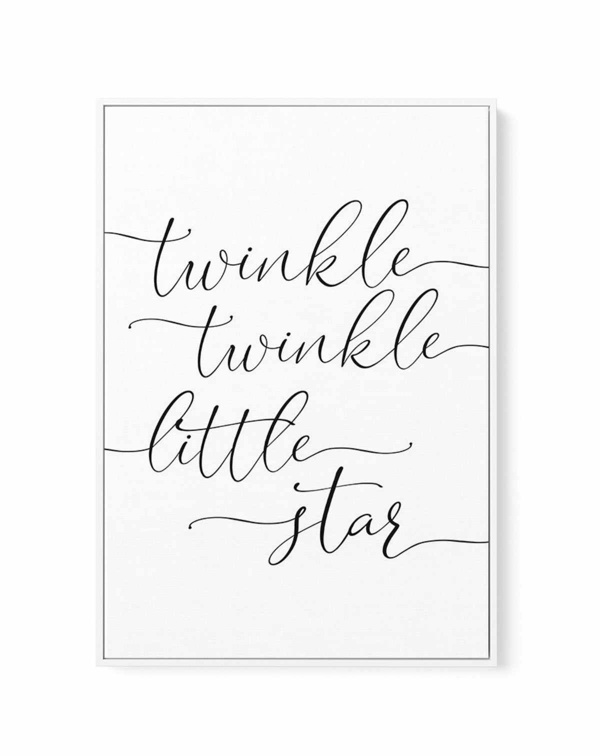 Twinkle Twinkle Little Star | 6 Colour Options | Framed Canvas-CANVAS-You can shop wall art online with Olive et Oriel for everything from abstract art to fun kids wall art. Our beautiful modern art prints and canvas art are available from large canvas prints to wall art paintings and our proudly Australian artwork collection offers only the highest quality framed large wall art and canvas art Australia - You can buy fashion photography prints or Hampton print posters and paintings on canvas fro