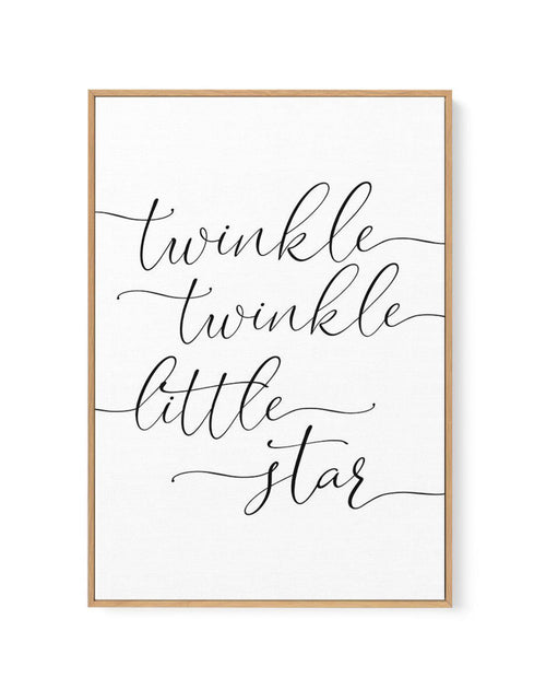 Twinkle Twinkle Little Star | 6 Colour Options | Framed Canvas-CANVAS-You can shop wall art online with Olive et Oriel for everything from abstract art to fun kids wall art. Our beautiful modern art prints and canvas art are available from large canvas prints to wall art paintings and our proudly Australian artwork collection offers only the highest quality framed large wall art and canvas art Australia - You can buy fashion photography prints or Hampton print posters and paintings on canvas fro