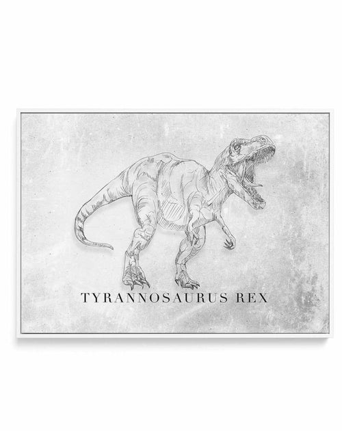Tyrannosaurus Rex LS | Dinosaur Collection | Framed Canvas-CANVAS-You can shop wall art online with Olive et Oriel for everything from abstract art to fun kids wall art. Our beautiful modern art prints and canvas art are available from large canvas prints to wall art paintings and our proudly Australian artwork collection offers only the highest quality framed large wall art and canvas art Australia - You can buy fashion photography prints or Hampton print posters and paintings on canvas from Ol