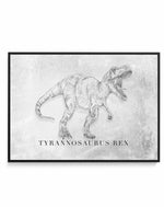 Tyrannosaurus Rex LS | Dinosaur Collection | Framed Canvas-CANVAS-You can shop wall art online with Olive et Oriel for everything from abstract art to fun kids wall art. Our beautiful modern art prints and canvas art are available from large canvas prints to wall art paintings and our proudly Australian artwork collection offers only the highest quality framed large wall art and canvas art Australia - You can buy fashion photography prints or Hampton print posters and paintings on canvas from Ol