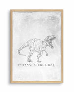 Tyrannosaurus Rex PT | Dinosaur Collection Art Print-PRINT-Olive et Oriel-Olive et Oriel-A5 | 5.8" x 8.3" | 14.8 x 21cm-Oak-With White Border-Buy-Australian-Art-Prints-Online-with-Olive-et-Oriel-Your-Artwork-Specialists-Austrailia-Decorate-With-Coastal-Photo-Wall-Art-Prints-From-Our-Beach-House-Artwork-Collection-Fine-Poster-and-Framed-Artwork