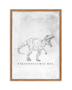 Tyrannosaurus Rex PT | Dinosaur Collection Art Print-PRINT-Olive et Oriel-Olive et Oriel-50x70 cm | 19.6" x 27.5"-Walnut-With White Border-Buy-Australian-Art-Prints-Online-with-Olive-et-Oriel-Your-Artwork-Specialists-Austrailia-Decorate-With-Coastal-Photo-Wall-Art-Prints-From-Our-Beach-House-Artwork-Collection-Fine-Poster-and-Framed-Artwork