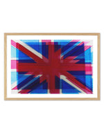 Union Jack Abstract Art Print-PRINT-Olive et Oriel-Olive et Oriel-A5 | 5.8" x 8.3" | 14.8 x 21cm-Oak-With White Border-Buy-Australian-Art-Prints-Online-with-Olive-et-Oriel-Your-Artwork-Specialists-Austrailia-Decorate-With-Coastal-Photo-Wall-Art-Prints-From-Our-Beach-House-Artwork-Collection-Fine-Poster-and-Framed-Artwork