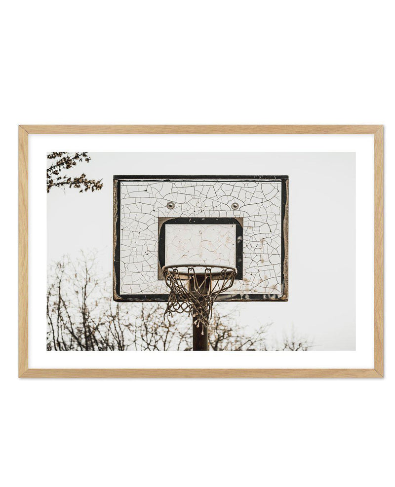 Urban Hoops Art Print-PRINT-Olive et Oriel-Olive et Oriel-A4 | 8.3" x 11.7" | 21 x 29.7cm-Oak-With White Border-Buy-Australian-Art-Prints-Online-with-Olive-et-Oriel-Your-Artwork-Specialists-Austrailia-Decorate-With-Coastal-Photo-Wall-Art-Prints-From-Our-Beach-House-Artwork-Collection-Fine-Poster-and-Framed-Artwork