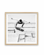 Venice Skate III SQ Art Print-PRINT-Olive et Oriel-Olive et Oriel-70x70 cm | 27.5" x 27.5"-Oak-With White Border-Buy-Australian-Art-Prints-Online-with-Olive-et-Oriel-Your-Artwork-Specialists-Austrailia-Decorate-With-Coastal-Photo-Wall-Art-Prints-From-Our-Beach-House-Artwork-Collection-Fine-Poster-and-Framed-Artwork