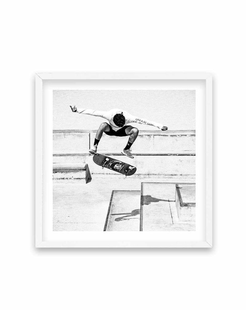 Venice Skate III SQ Art Print-PRINT-Olive et Oriel-Olive et Oriel-70x70 cm | 27.5" x 27.5"-White-With White Border-Buy-Australian-Art-Prints-Online-with-Olive-et-Oriel-Your-Artwork-Specialists-Austrailia-Decorate-With-Coastal-Photo-Wall-Art-Prints-From-Our-Beach-House-Artwork-Collection-Fine-Poster-and-Framed-Artwork