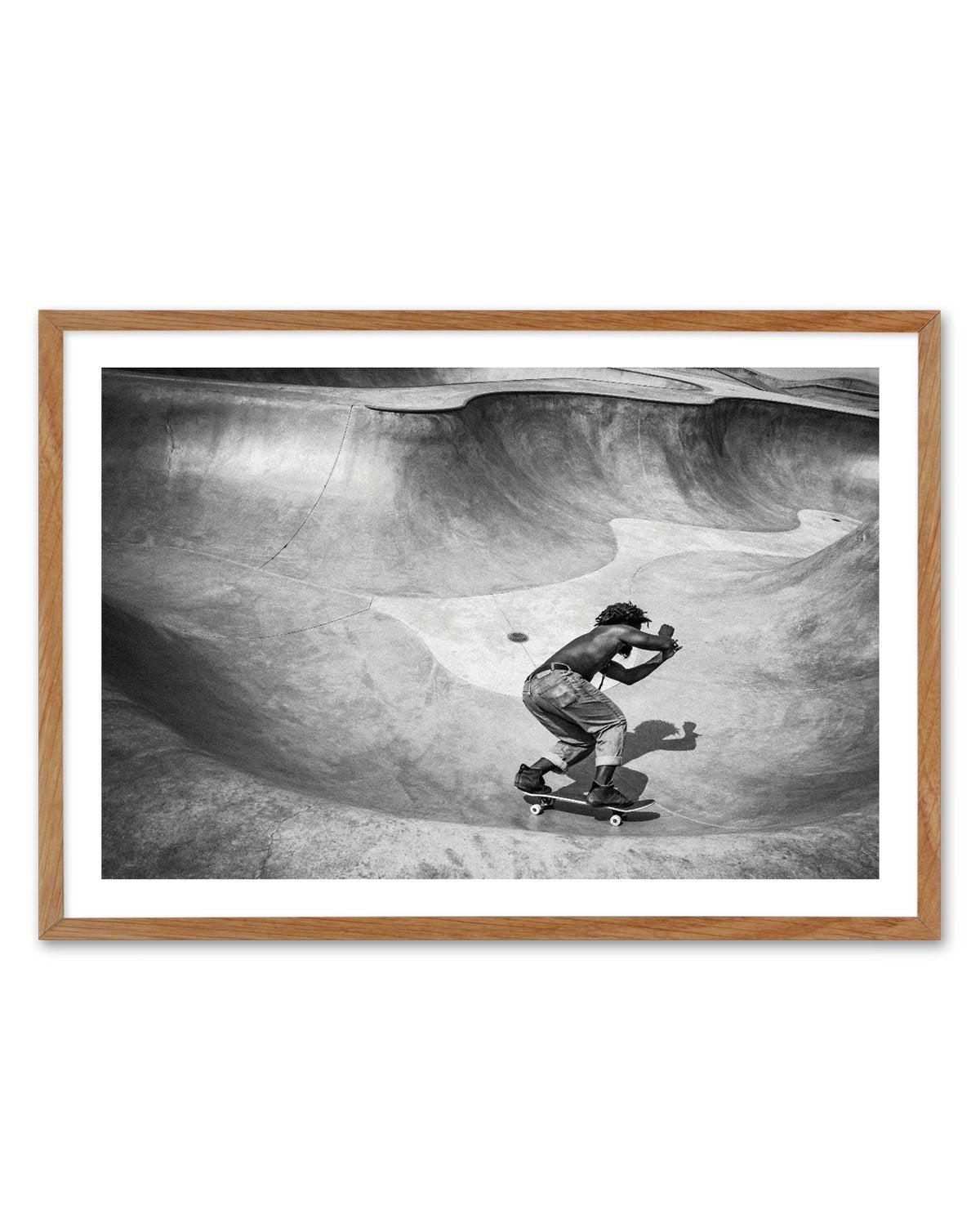 Venice Skate Park I Art Print-PRINT-Olive et Oriel-Olive et Oriel-50x70 cm | 19.6" x 27.5"-Walnut-With White Border-Buy-Australian-Art-Prints-Online-with-Olive-et-Oriel-Your-Artwork-Specialists-Austrailia-Decorate-With-Coastal-Photo-Wall-Art-Prints-From-Our-Beach-House-Artwork-Collection-Fine-Poster-and-Framed-Artwork