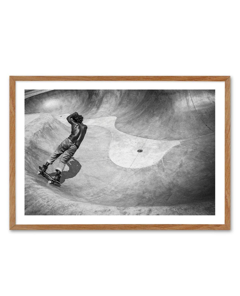 Venice Skate Park II Art Print-PRINT-Olive et Oriel-Olive et Oriel-50x70 cm | 19.6" x 27.5"-Walnut-With White Border-Buy-Australian-Art-Prints-Online-with-Olive-et-Oriel-Your-Artwork-Specialists-Austrailia-Decorate-With-Coastal-Photo-Wall-Art-Prints-From-Our-Beach-House-Artwork-Collection-Fine-Poster-and-Framed-Artwork