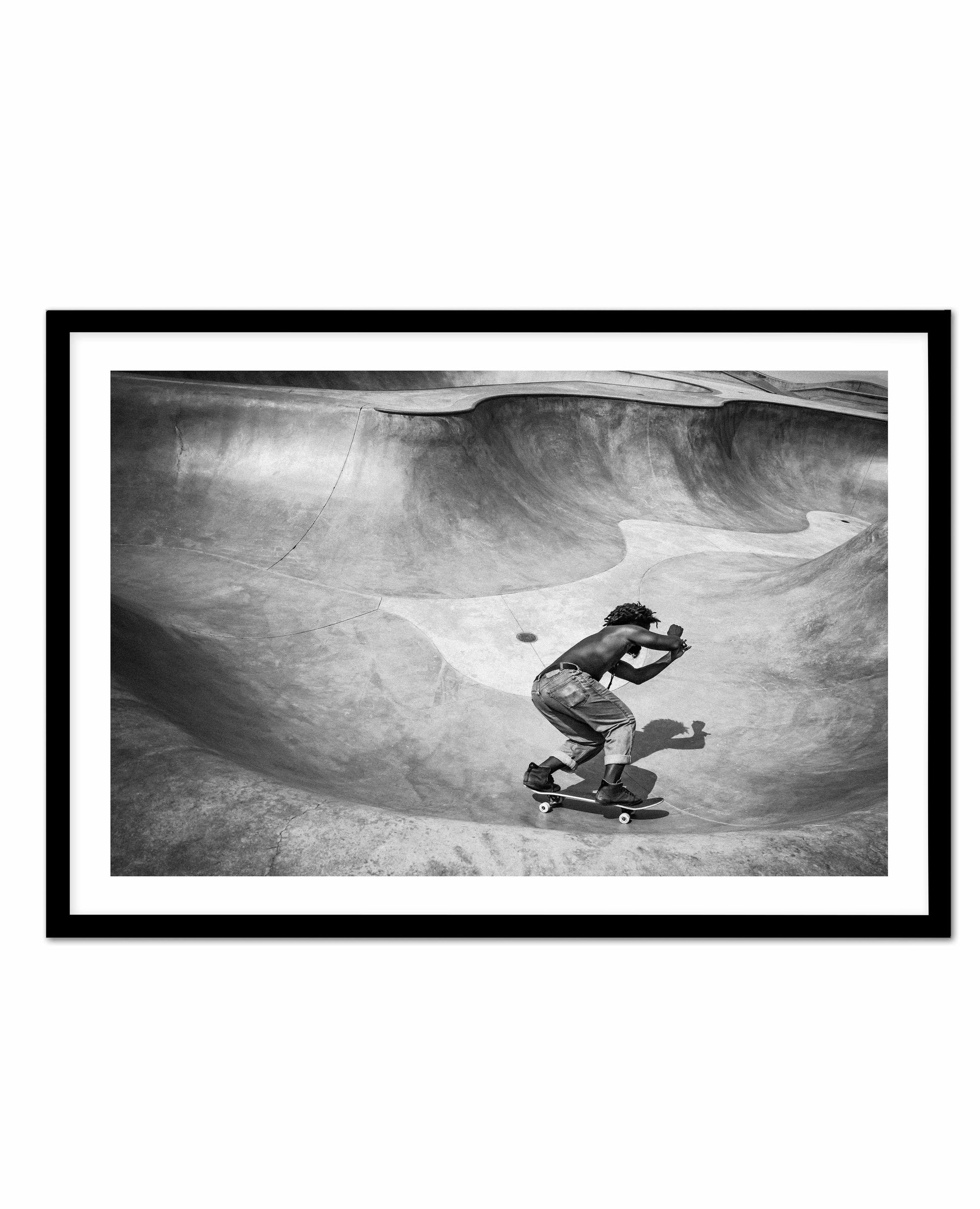 Venice Skate Park I Art Print-PRINT-Olive et Oriel-Olive et Oriel-A4 | 8.3" x 11.7" | 21 x 29.7cm-Black-With White Border-Buy-Australian-Art-Prints-Online-with-Olive-et-Oriel-Your-Artwork-Specialists-Austrailia-Decorate-With-Coastal-Photo-Wall-Art-Prints-From-Our-Beach-House-Artwork-Collection-Fine-Poster-and-Framed-Artwork