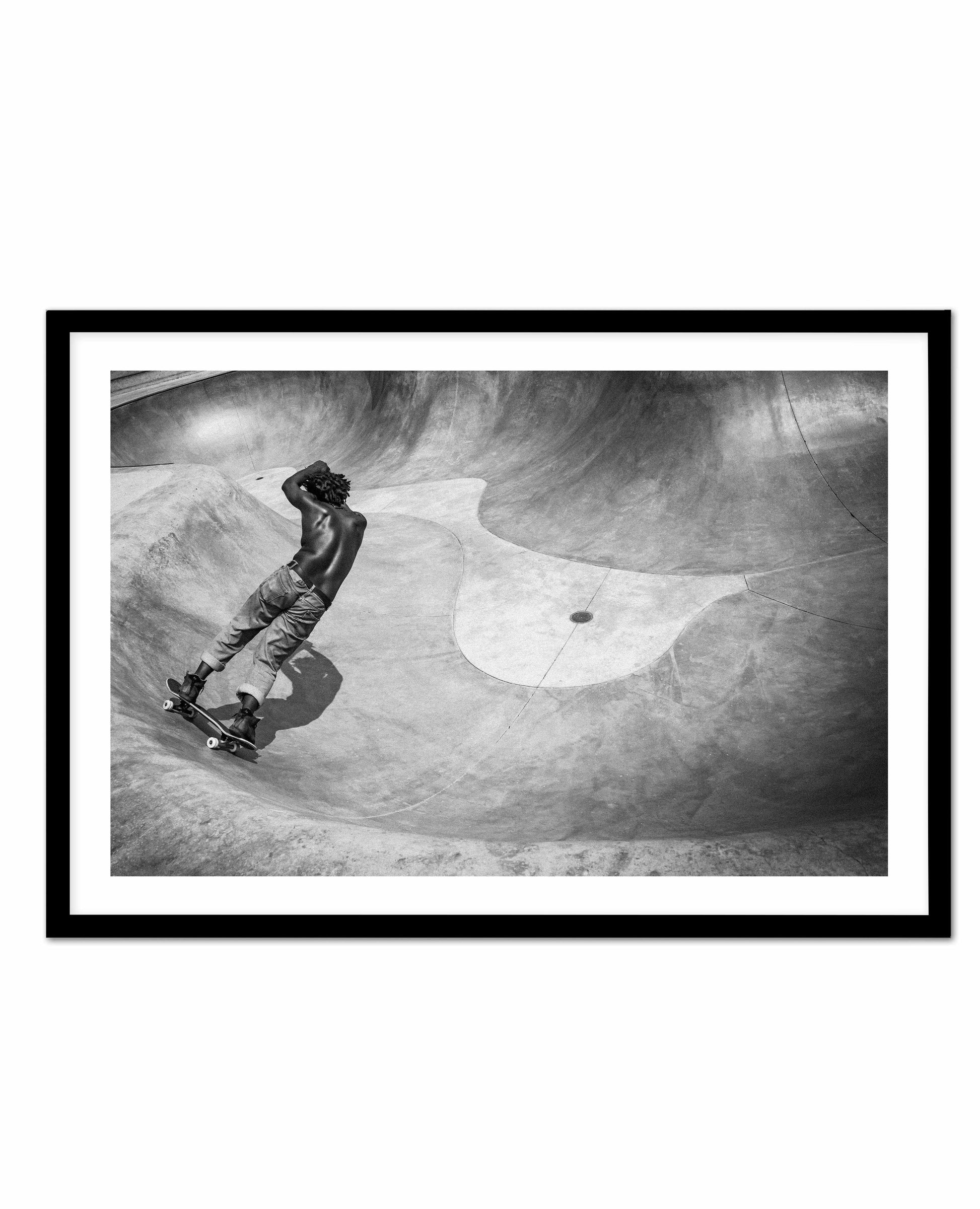 Venice Skate Park II Art Print-PRINT-Olive et Oriel-Olive et Oriel-A4 | 8.3" x 11.7" | 21 x 29.7cm-Black-With White Border-Buy-Australian-Art-Prints-Online-with-Olive-et-Oriel-Your-Artwork-Specialists-Austrailia-Decorate-With-Coastal-Photo-Wall-Art-Prints-From-Our-Beach-House-Artwork-Collection-Fine-Poster-and-Framed-Artwork