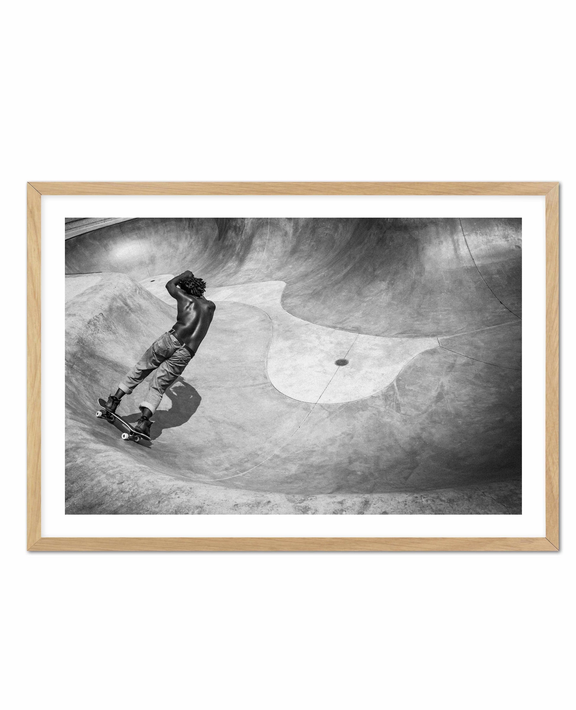 Venice Skate Park II Art Print-PRINT-Olive et Oriel-Olive et Oriel-A4 | 8.3" x 11.7" | 21 x 29.7cm-Oak-With White Border-Buy-Australian-Art-Prints-Online-with-Olive-et-Oriel-Your-Artwork-Specialists-Austrailia-Decorate-With-Coastal-Photo-Wall-Art-Prints-From-Our-Beach-House-Artwork-Collection-Fine-Poster-and-Framed-Artwork