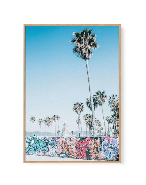 Venice Skate Park V | Framed Canvas-CANVAS-You can shop wall art online with Olive et Oriel for everything from abstract art to fun kids wall art. Our beautiful modern art prints and canvas art are available from large canvas prints to wall art paintings and our proudly Australian artwork collection offers only the highest quality framed large wall art and canvas art Australia - You can buy fashion photography prints or Hampton print posters and paintings on canvas from Olive et Oriel and have t