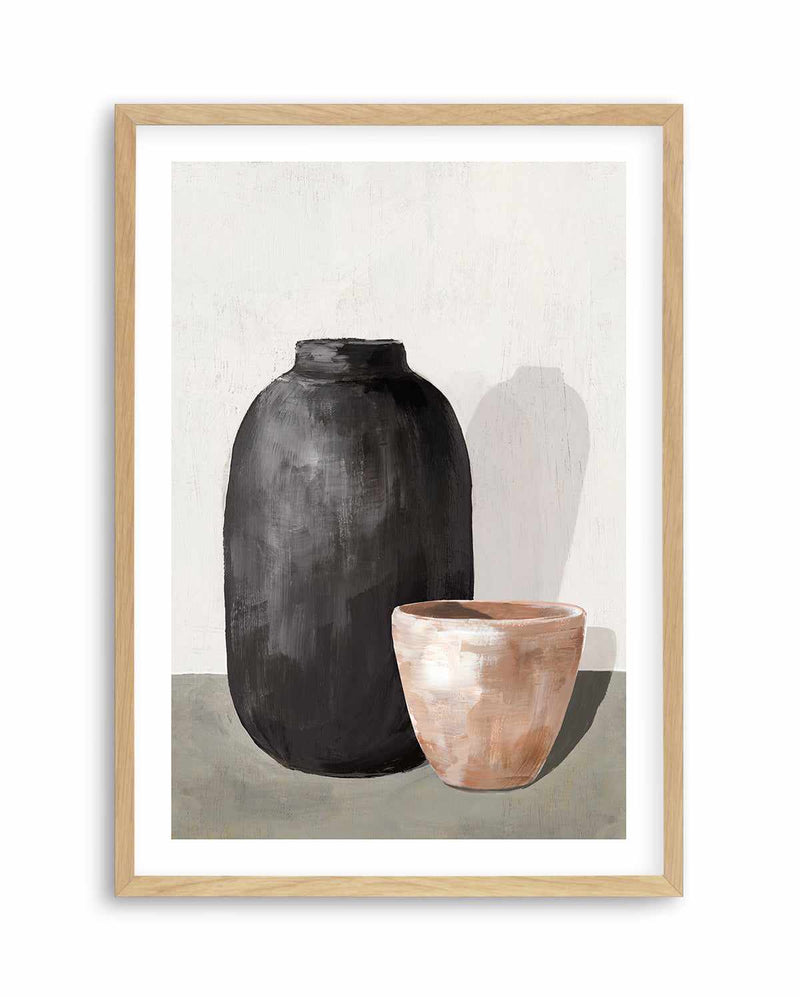 Vessels II Art Print-PRINT-Olive et Oriel-PI Creative-A5 | 5.8" x 8.3" | 14.8 x 21cm-Oak-With White Border-Buy-Australian-Art-Prints-Online-with-Olive-et-Oriel-Your-Artwork-Specialists-Austrailia-Decorate-With-Coastal-Photo-Wall-Art-Prints-From-Our-Beach-House-Artwork-Collection-Fine-Poster-and-Framed-Artwork