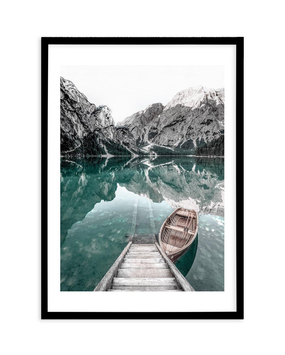 View from the Boathouse Art Print-PRINT-Olive et Oriel-Olive et Oriel-A5 | 5.8" x 8.3" | 14.8 x 21cm-Black-With White Border-Buy-Australian-Art-Prints-Online-with-Olive-et-Oriel-Your-Artwork-Specialists-Austrailia-Decorate-With-Coastal-Photo-Wall-Art-Prints-From-Our-Beach-House-Artwork-Collection-Fine-Poster-and-Framed-Artwork