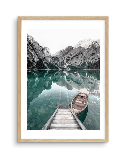 View from the Boathouse Art Print-PRINT-Olive et Oriel-Olive et Oriel-A5 | 5.8" x 8.3" | 14.8 x 21cm-Oak-With White Border-Buy-Australian-Art-Prints-Online-with-Olive-et-Oriel-Your-Artwork-Specialists-Austrailia-Decorate-With-Coastal-Photo-Wall-Art-Prints-From-Our-Beach-House-Artwork-Collection-Fine-Poster-and-Framed-Artwork