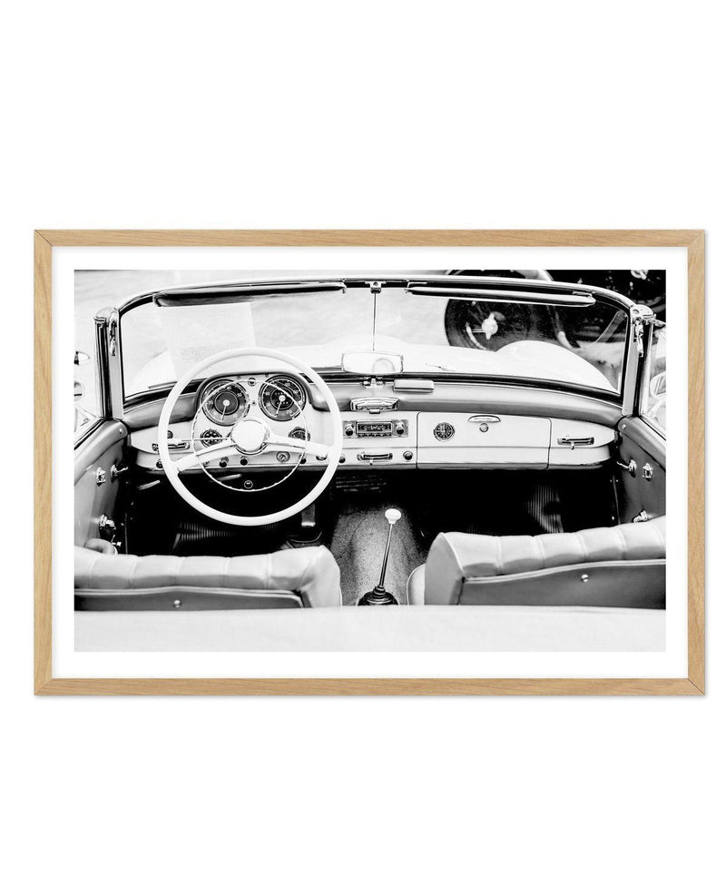 Vintage Cars I Art Print-PRINT-Olive et Oriel-Olive et Oriel-A5 | 5.8" x 8.3" | 14.8 x 21cm-Oak-With White Border-Buy-Australian-Art-Prints-Online-with-Olive-et-Oriel-Your-Artwork-Specialists-Austrailia-Decorate-With-Coastal-Photo-Wall-Art-Prints-From-Our-Beach-House-Artwork-Collection-Fine-Poster-and-Framed-Artwork