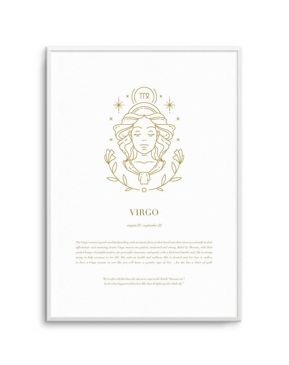 Virgo | Celestial Zodiac Art Print-PRINT-Olive et Oriel-Olive et Oriel-A4 | 8.3" x 11.7" | 21 x 29.7cm-Unframed Art Print-With White Border-Buy-Australian-Art-Prints-Online-with-Olive-et-Oriel-Your-Artwork-Specialists-Austrailia-Decorate-With-Coastal-Photo-Wall-Art-Prints-From-Our-Beach-House-Artwork-Collection-Fine-Poster-and-Framed-Artwork