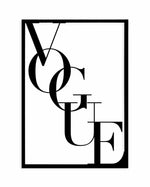Vogue Art Print-PRINT-Olive et Oriel-Olive et Oriel-A5 | 5.8" x 8.3" | 14.8 x 21cm-Black-With White Border-Buy-Australian-Art-Prints-Online-with-Olive-et-Oriel-Your-Artwork-Specialists-Austrailia-Decorate-With-Coastal-Photo-Wall-Art-Prints-From-Our-Beach-House-Artwork-Collection-Fine-Poster-and-Framed-Artwork