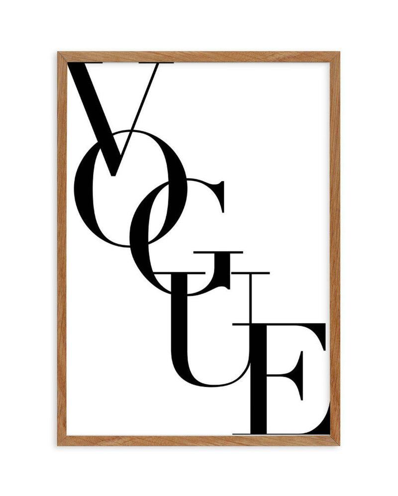 Vogue Art Print-PRINT-Olive et Oriel-Olive et Oriel-50x70 cm | 19.6" x 27.5"-Walnut-With White Border-Buy-Australian-Art-Prints-Online-with-Olive-et-Oriel-Your-Artwork-Specialists-Austrailia-Decorate-With-Coastal-Photo-Wall-Art-Prints-From-Our-Beach-House-Artwork-Collection-Fine-Poster-and-Framed-Artwork