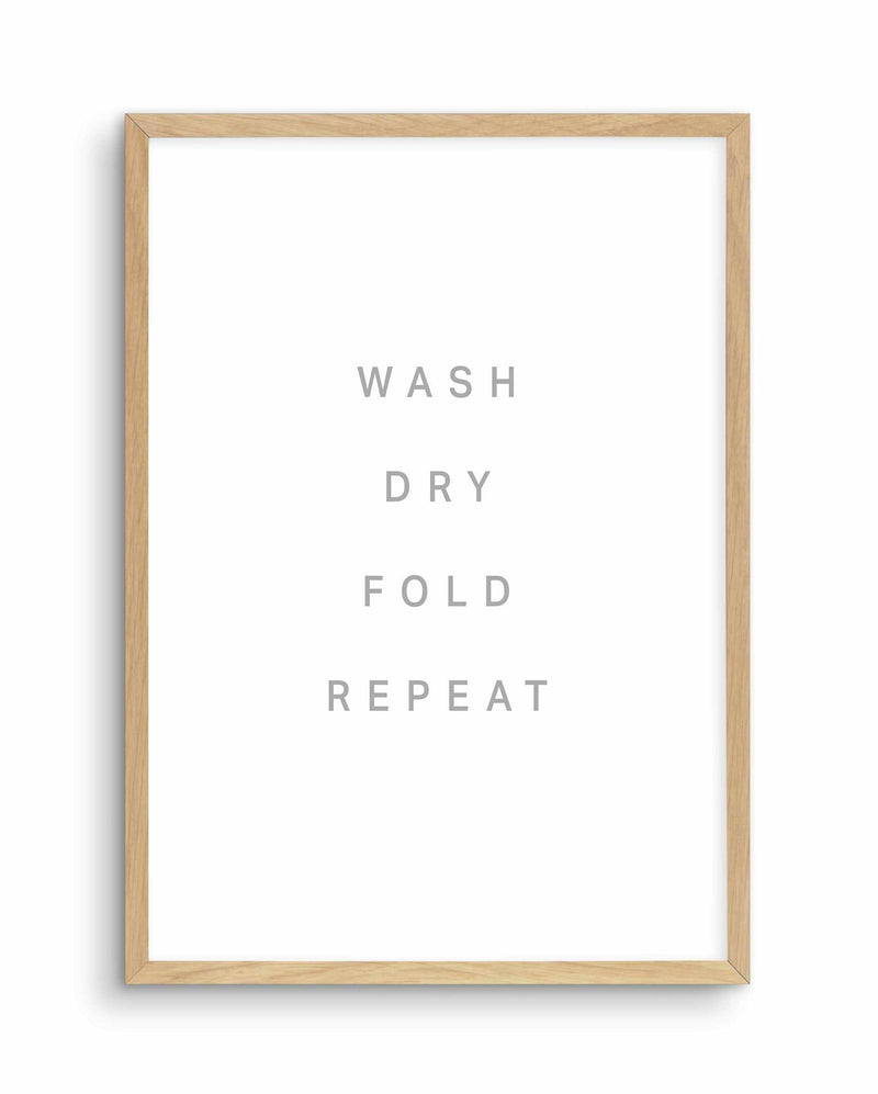Wash, Dry, Fold, Repeat Art Print-PRINT-Olive et Oriel-Olive et Oriel-Buy-Australian-Art-Prints-Online-with-Olive-et-Oriel-Your-Artwork-Specialists-Austrailia-Decorate-With-Coastal-Photo-Wall-Art-Prints-From-Our-Beach-House-Artwork-Collection-Fine-Poster-and-Framed-Artwork