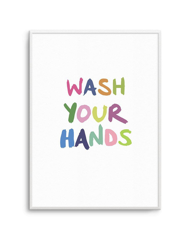 Wash Your Hands Art Print-PRINT-Olive et Oriel-Olive et Oriel-A5 | 5.8" x 8.3" | 14.8 x 21cm-Unframed Art Print-With White Border-Buy-Australian-Art-Prints-Online-with-Olive-et-Oriel-Your-Artwork-Specialists-Austrailia-Decorate-With-Coastal-Photo-Wall-Art-Prints-From-Our-Beach-House-Artwork-Collection-Fine-Poster-and-Framed-Artwork