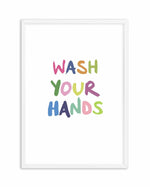 Wash Your Hands Art Print-PRINT-Olive et Oriel-Olive et Oriel-A5 | 5.8" x 8.3" | 14.8 x 21cm-White-With White Border-Buy-Australian-Art-Prints-Online-with-Olive-et-Oriel-Your-Artwork-Specialists-Austrailia-Decorate-With-Coastal-Photo-Wall-Art-Prints-From-Our-Beach-House-Artwork-Collection-Fine-Poster-and-Framed-Artwork