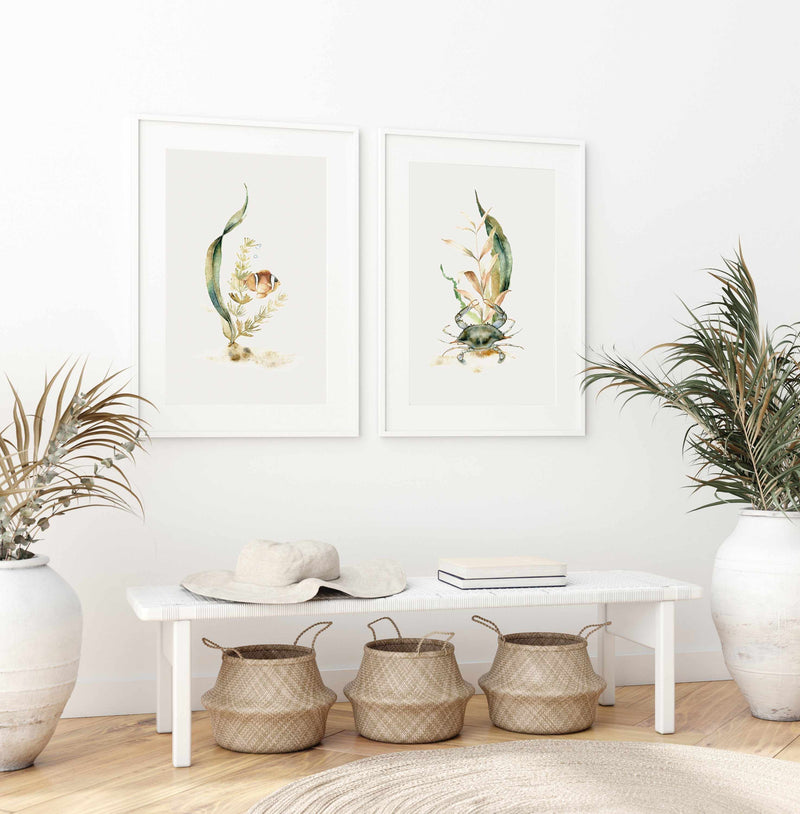 Watercolour Crab Art Print-PRINT-Olive et Oriel-Olive et Oriel-Buy-Australian-Art-Prints-Online-with-Olive-et-Oriel-Your-Artwork-Specialists-Austrailia-Decorate-With-Coastal-Photo-Wall-Art-Prints-From-Our-Beach-House-Artwork-Collection-Fine-Poster-and-Framed-Artwork